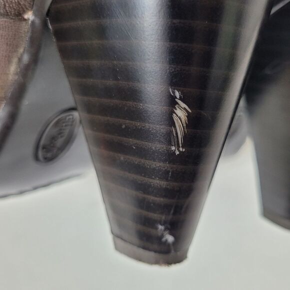 Eurosoft by Soft 90s Inspo Sacha Brown Leather Mule Heel Size 7.5 Slip On - Picture 9 of 9